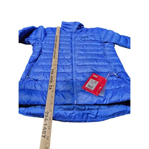 HH Puffer Jacket Mens Medium Blue Verglasn Down Coat Outdoors Casual - Picture 4 of 9